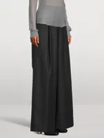 Pila Wide-Leg Wool Trousers