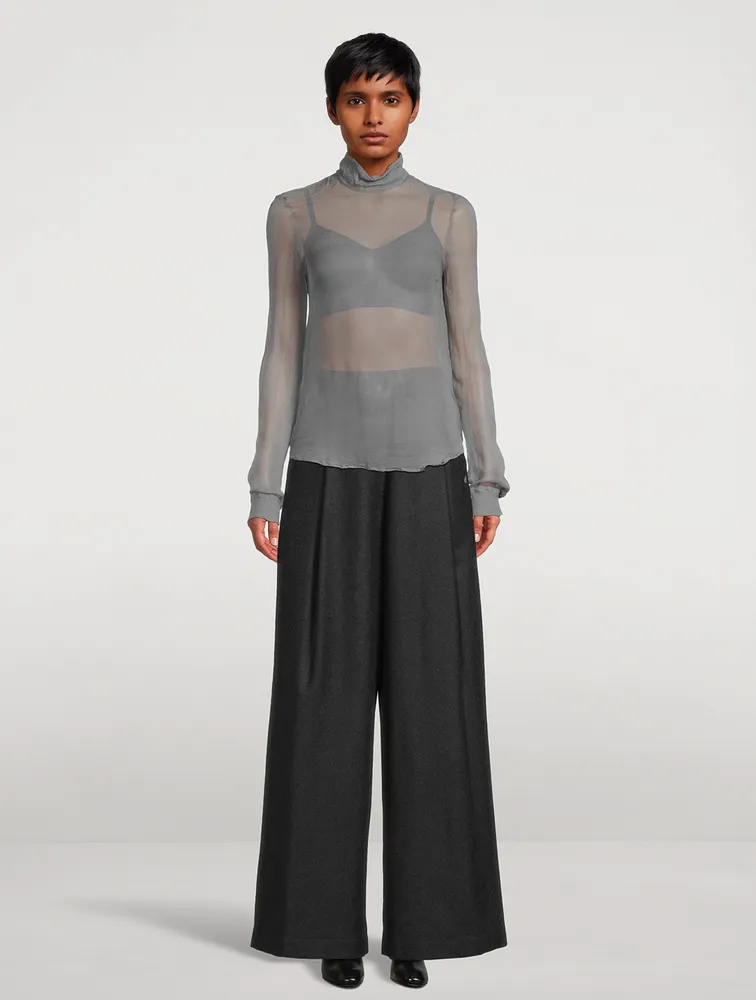 Pila Wide-Leg Wool Trousers