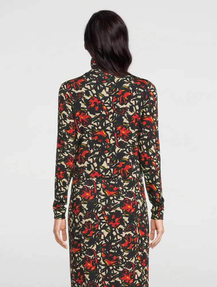 Hosk Turtleneck Floral Print