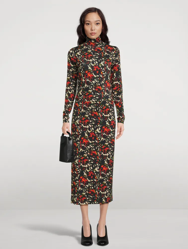 Hosk Turtleneck Floral Print