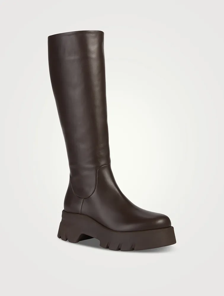 Montey Leather Knee-High Boots