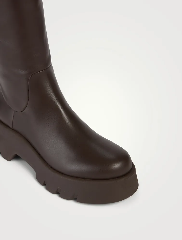 Montey Leather Knee-High Boots