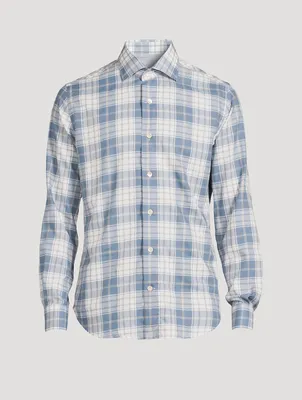 Dandy Cotton Shirt Tartan Print