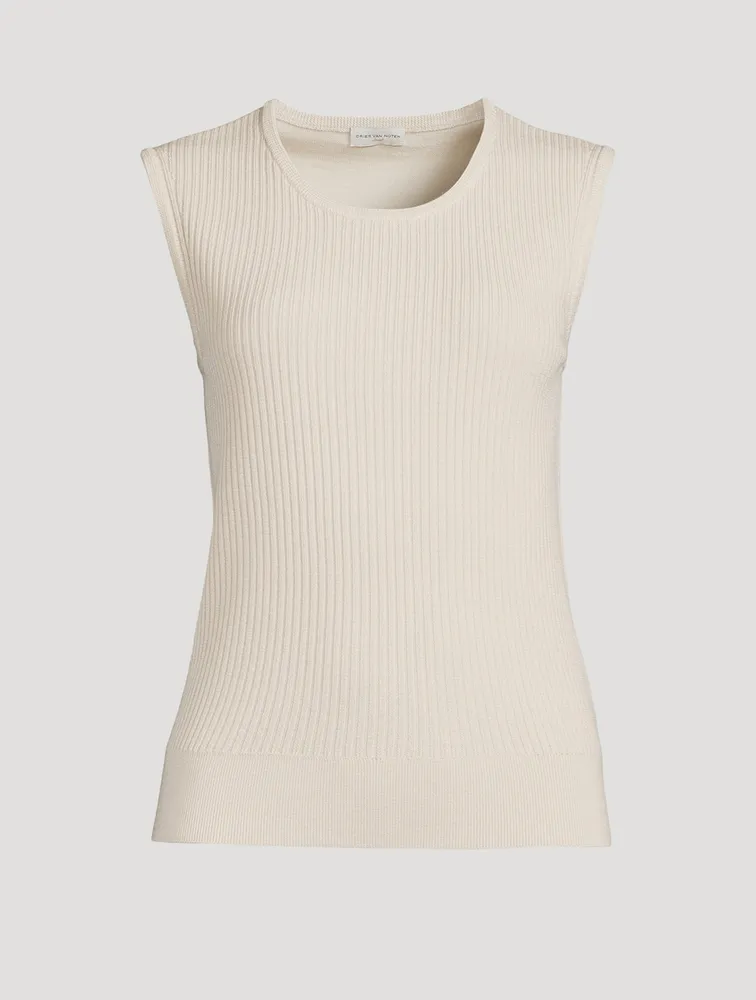 Toinette Wool Ribbed Top
