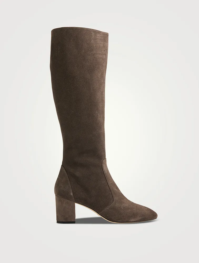 Yuliana Suede Knee-High Boots