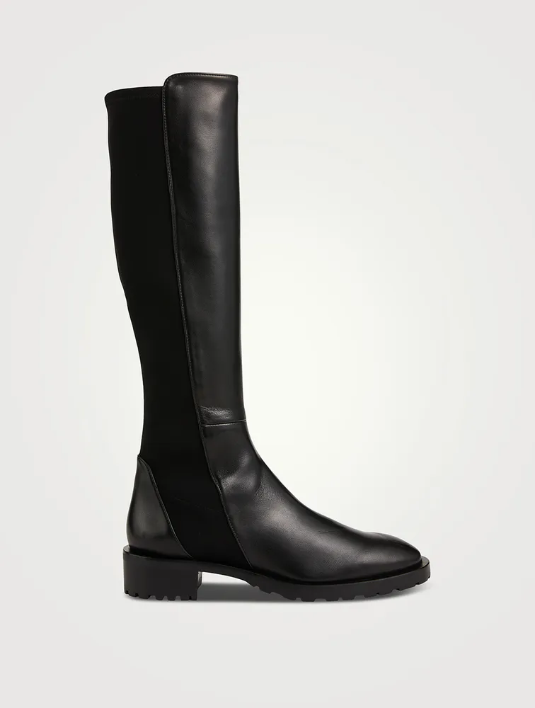 5050 Lug-Sole Leather Knee-High Boots