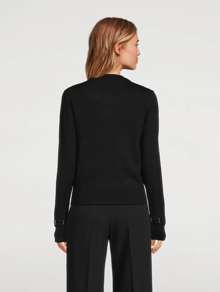 Stapled Wool And Silk Sweater