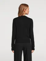 Stapled Wool And Silk Sweater