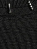 Stapled Wool And Silk Sweater