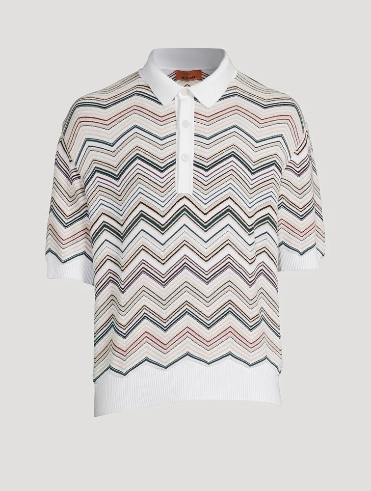 Cotton And Nylon Polo Shirt