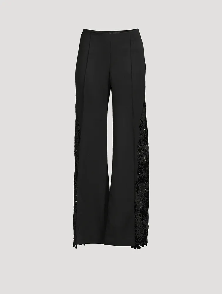 Grain De Poudre Wide-Leg Trousers