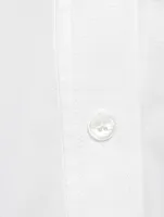 Belted Poplin Shirt