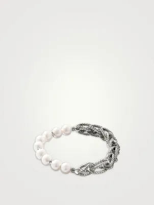 Asli Link Chain Pearl Bracelet