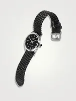 No. 002 Stainless Steel Braided Leather Strap Watch