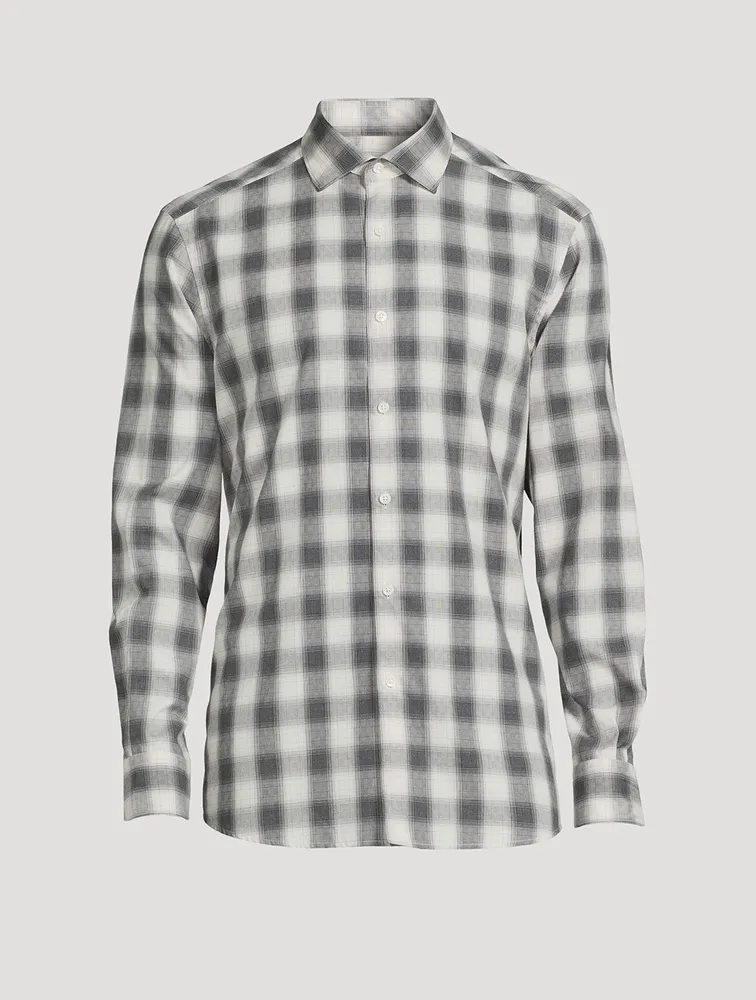 Cotton Shirt Check Print