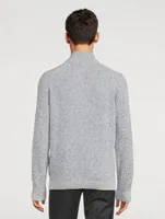 McGill Melange Cashmere Wool And Silk Sweater