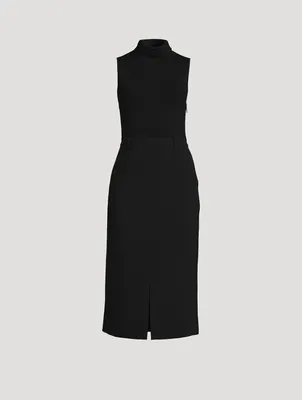 Admiral Crepe Combo Midi Dress