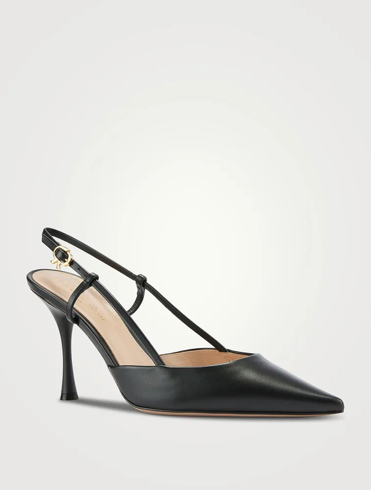 Ascent Leather Slingback Pumps