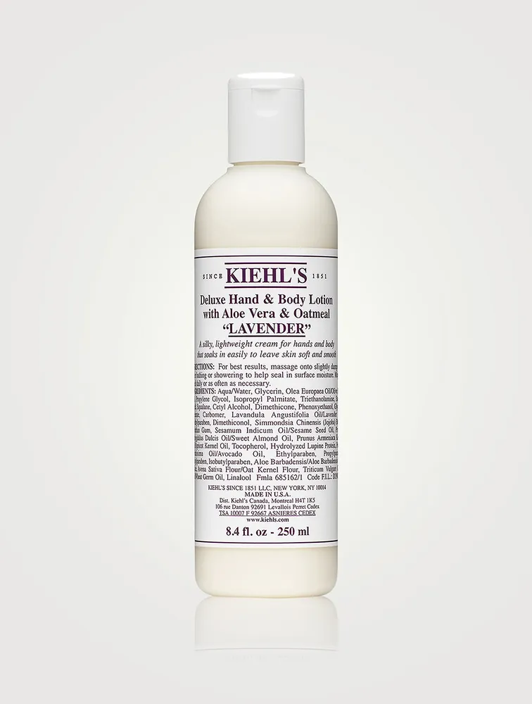 Deluxe Hand & Body Lotion with Aloe Vera & Oatmeal – Lavender