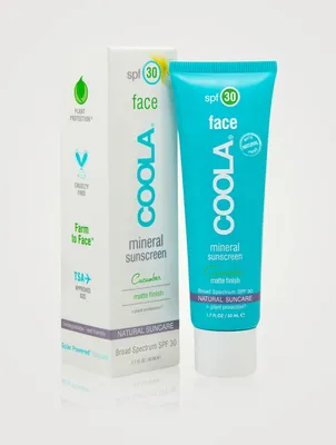 Face SPF 30 Mineral Sunscreen – Cucumber Matte