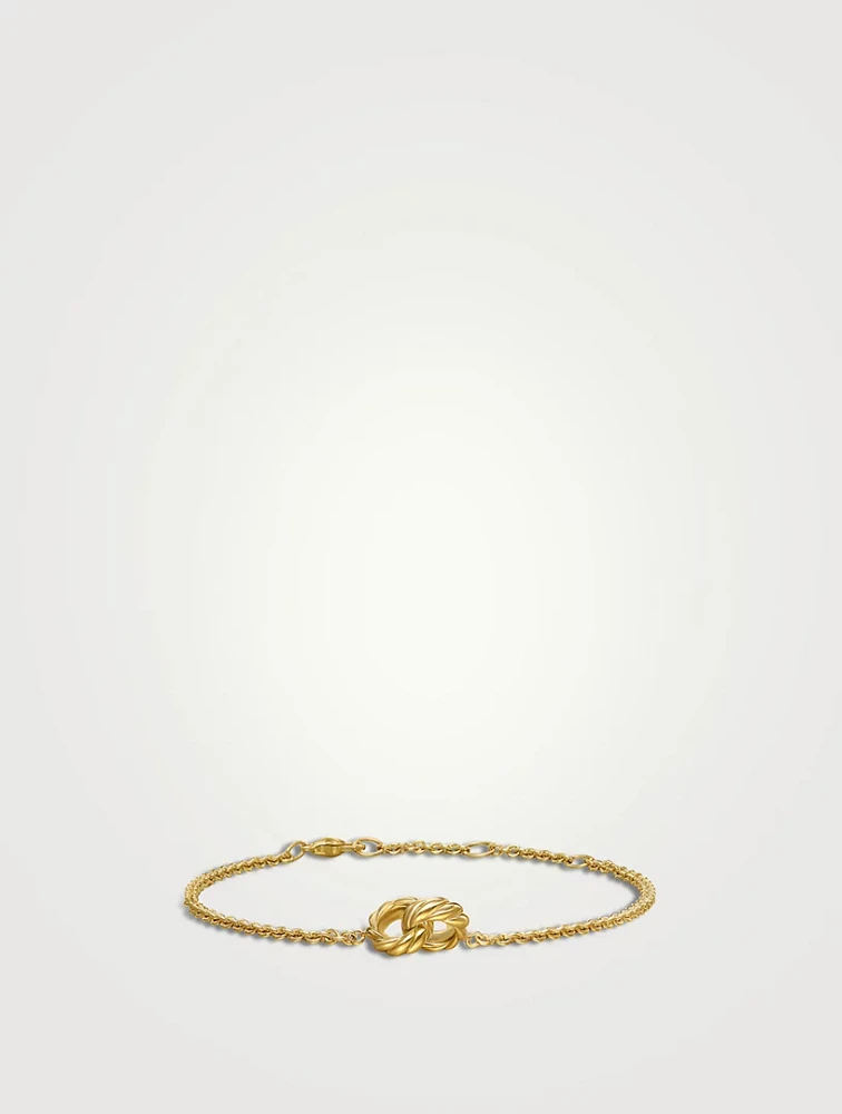 Sculpted Cable Chain Bracelet In 18k Yellow Gold, 8mm