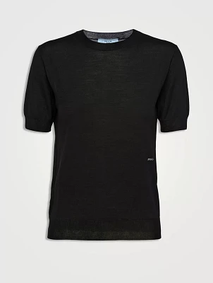 Worsted Wool Crew-neck Sweater