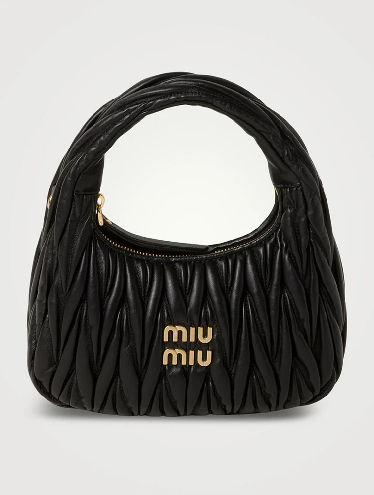 Wander Matelassé Nappa Leather Hobo Bag