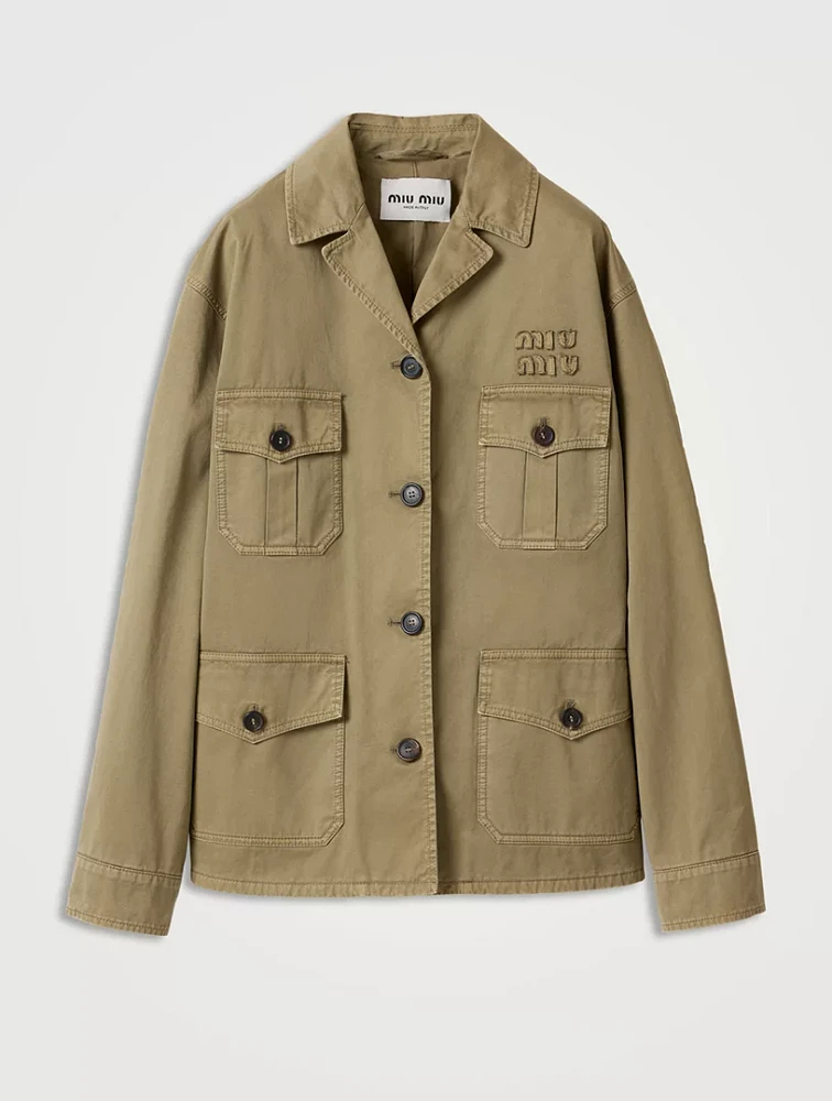 Garment-dyed Cotton Satin Jacket