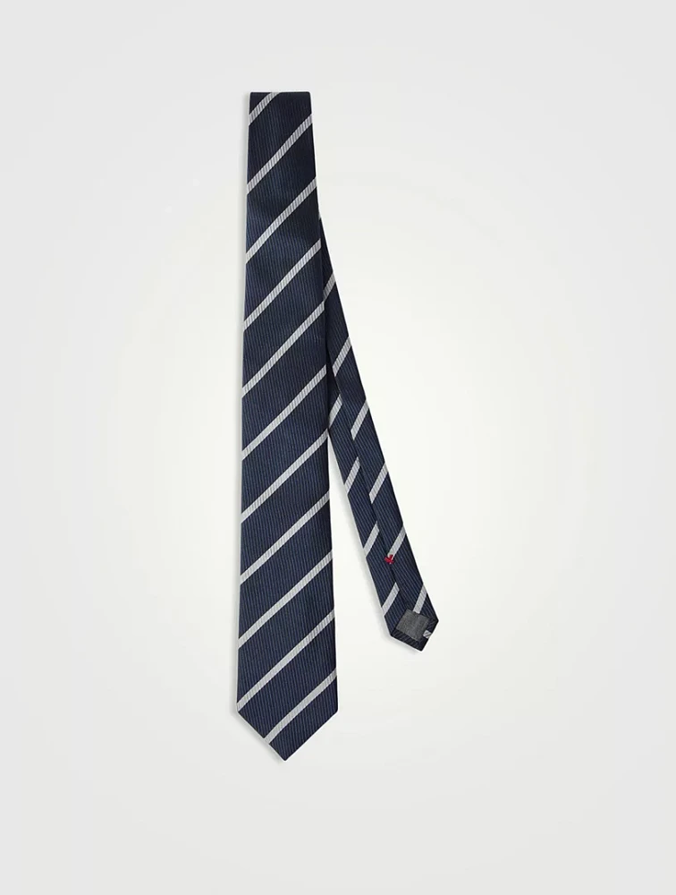 Striped Silk Necktie