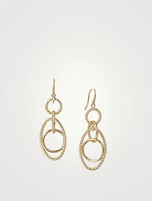 Mobile Chain Link Drop Earrings In 18k Yellow Gold