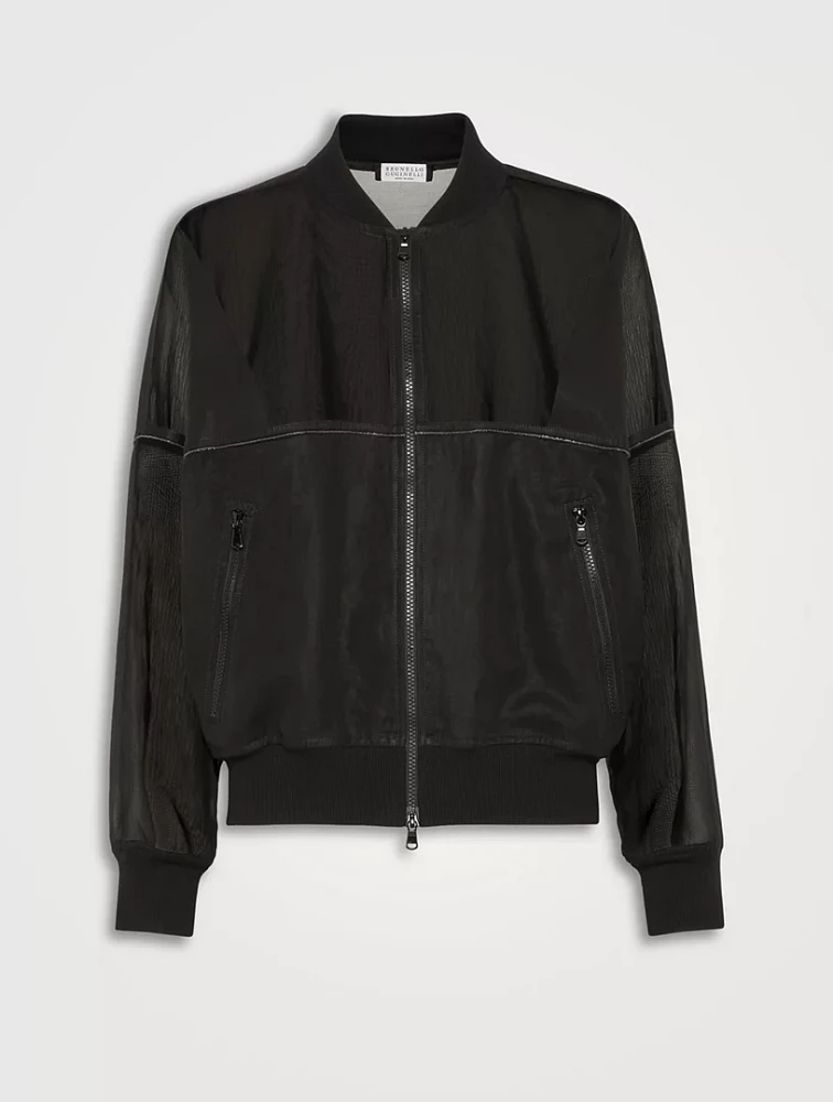 Bomber Jacket With Monili