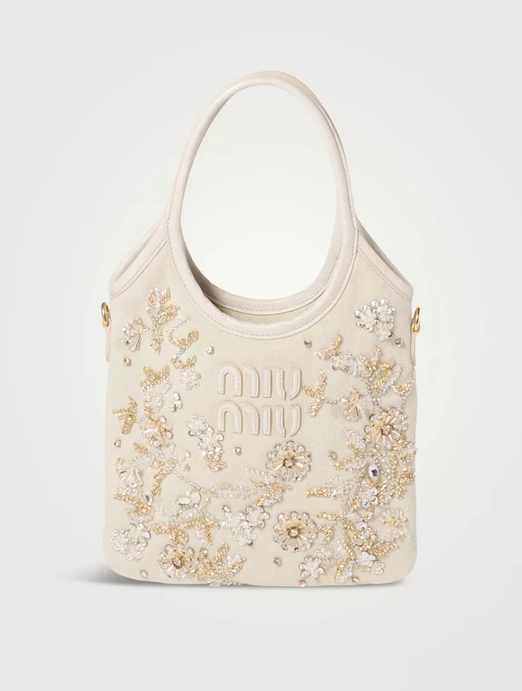 Ivy Embroidered Gabardine Bag