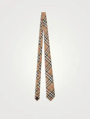 Classic Cut Vintage Check Silk Tie