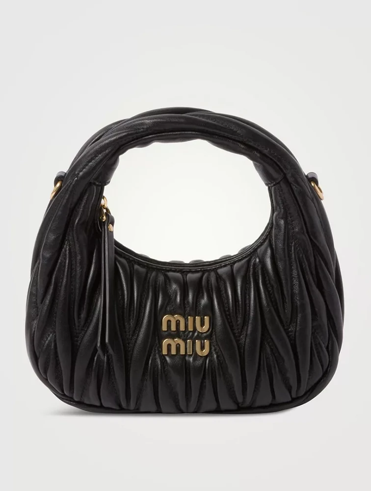 Wander Matelassé Nappa Leather Hobo Mini-bag