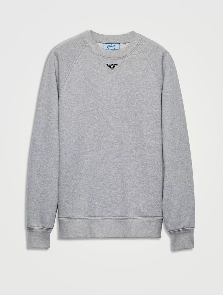 Long-sleeved Cotton Sweatshirt