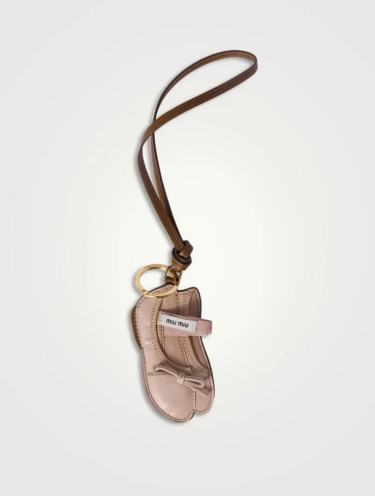 Miu Ballet Leather Keychain Trick