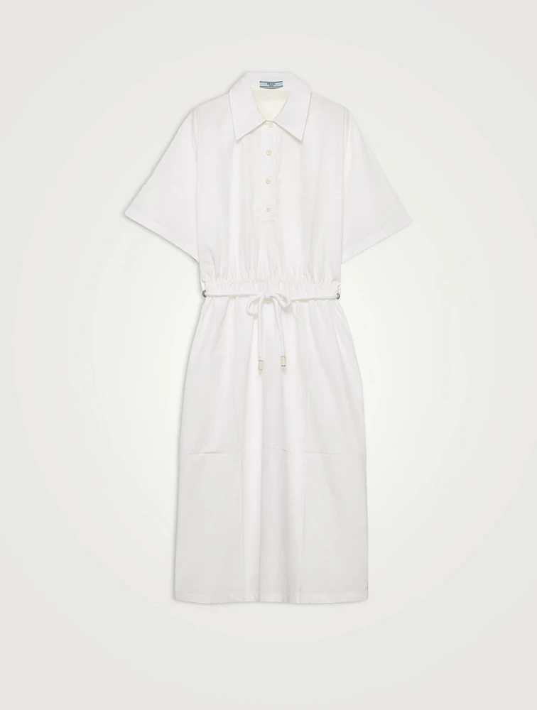 Poplin And Satin Dress