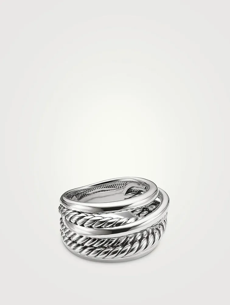 Crossover Ring Sterling Silver