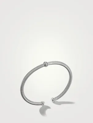 Cable Classics Center Station Bracelet Sterling Silver With Pavé Diamonds