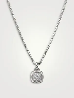 Albion® Pendant In Sterling Silver With Pavé Diamonds