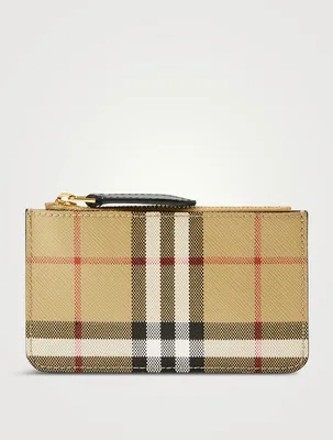 Check Strap Coin Case