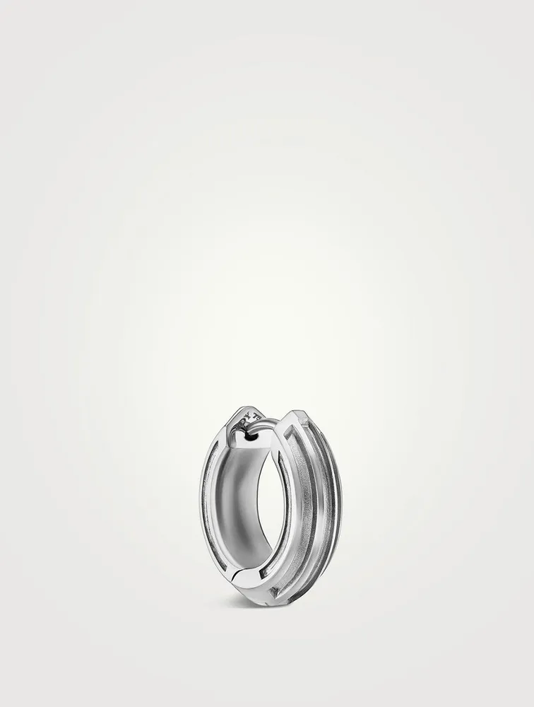 Armory® Hoop Earring In Sterling Silver