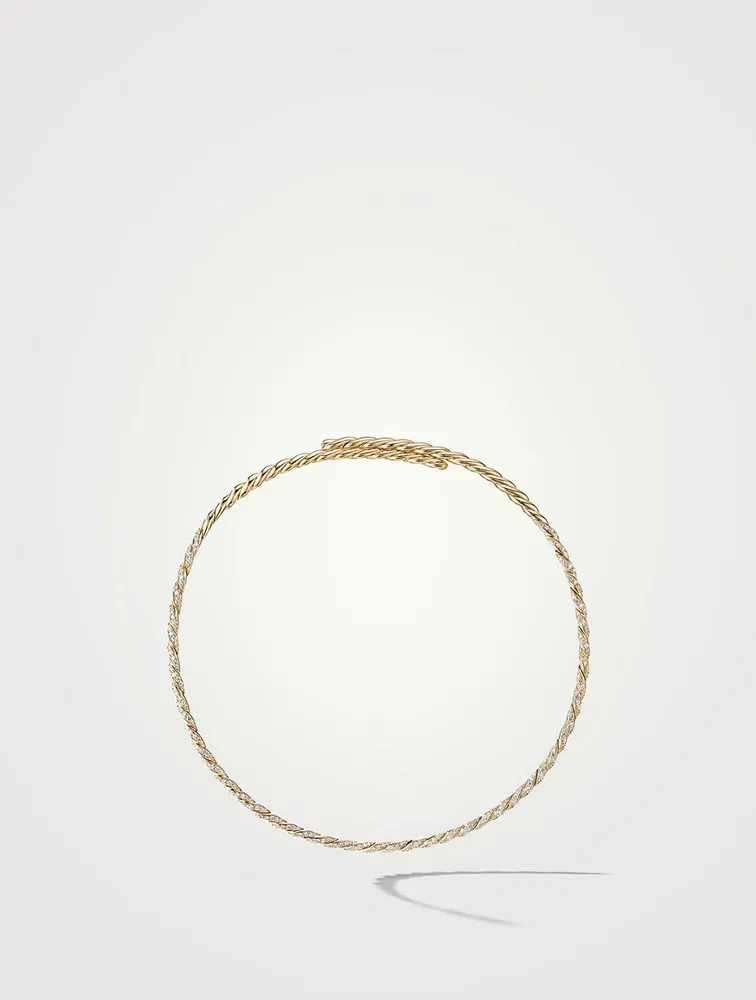 Pavéflex Necklace In 18k Yellow Gold With Diamonds
