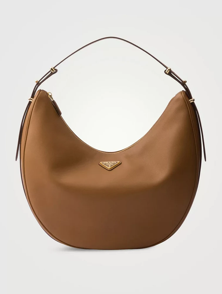 Prada Arqué Large Leather Shoulder Bag