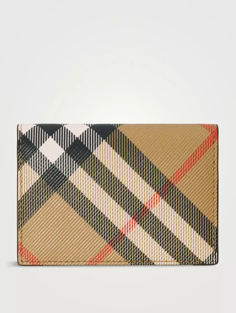 Check Folding Card Case