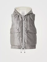 Down Vest With Monili