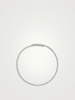 Pavéflex Necklace In 18k White Gold With Diamonds