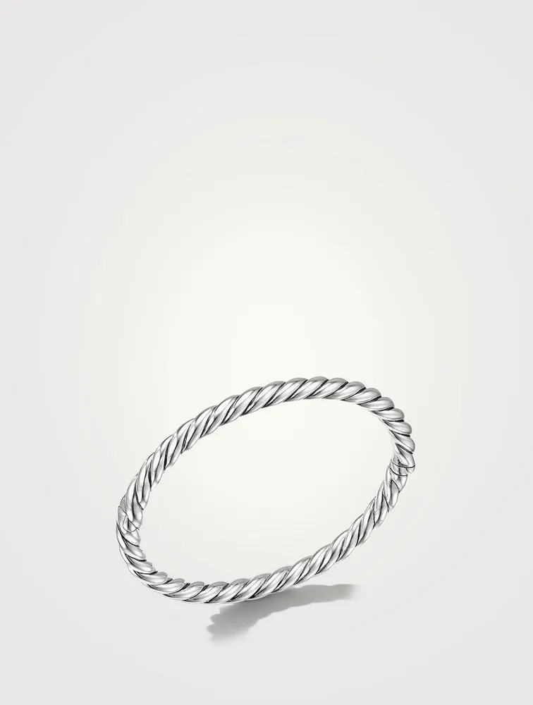 Sculpted Cable Bracelet Sterling Silver