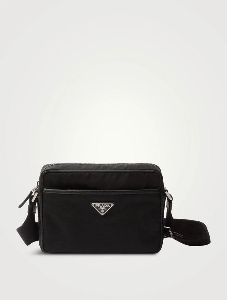 Re-nylon And Saffiano Shoulder Bag