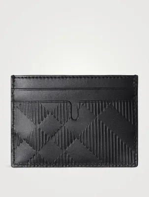 Embossed Check Card Case